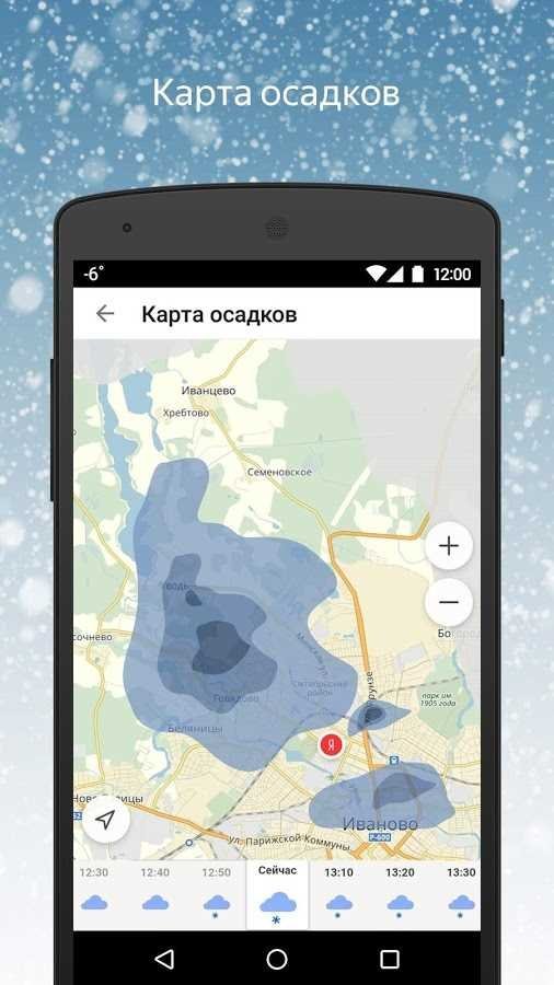 Yandex карта осадков